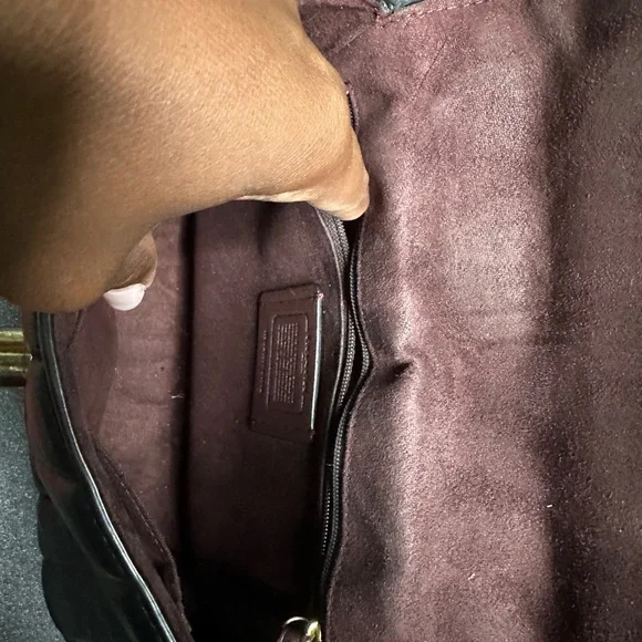 Coach Black Quilted Leather Shoulder Bag - Picture 5 of 7